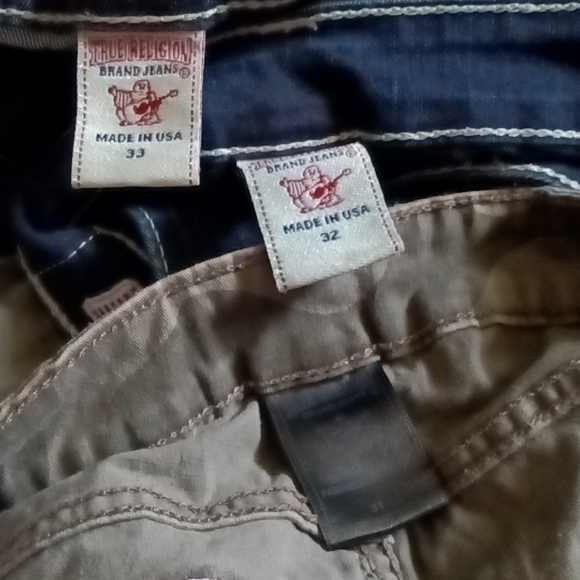 3pair True Religion Jeans and vest - Picture 7 of 7